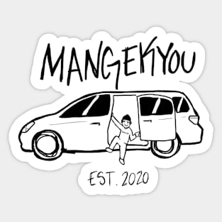 Mangekyou dude tee Sticker